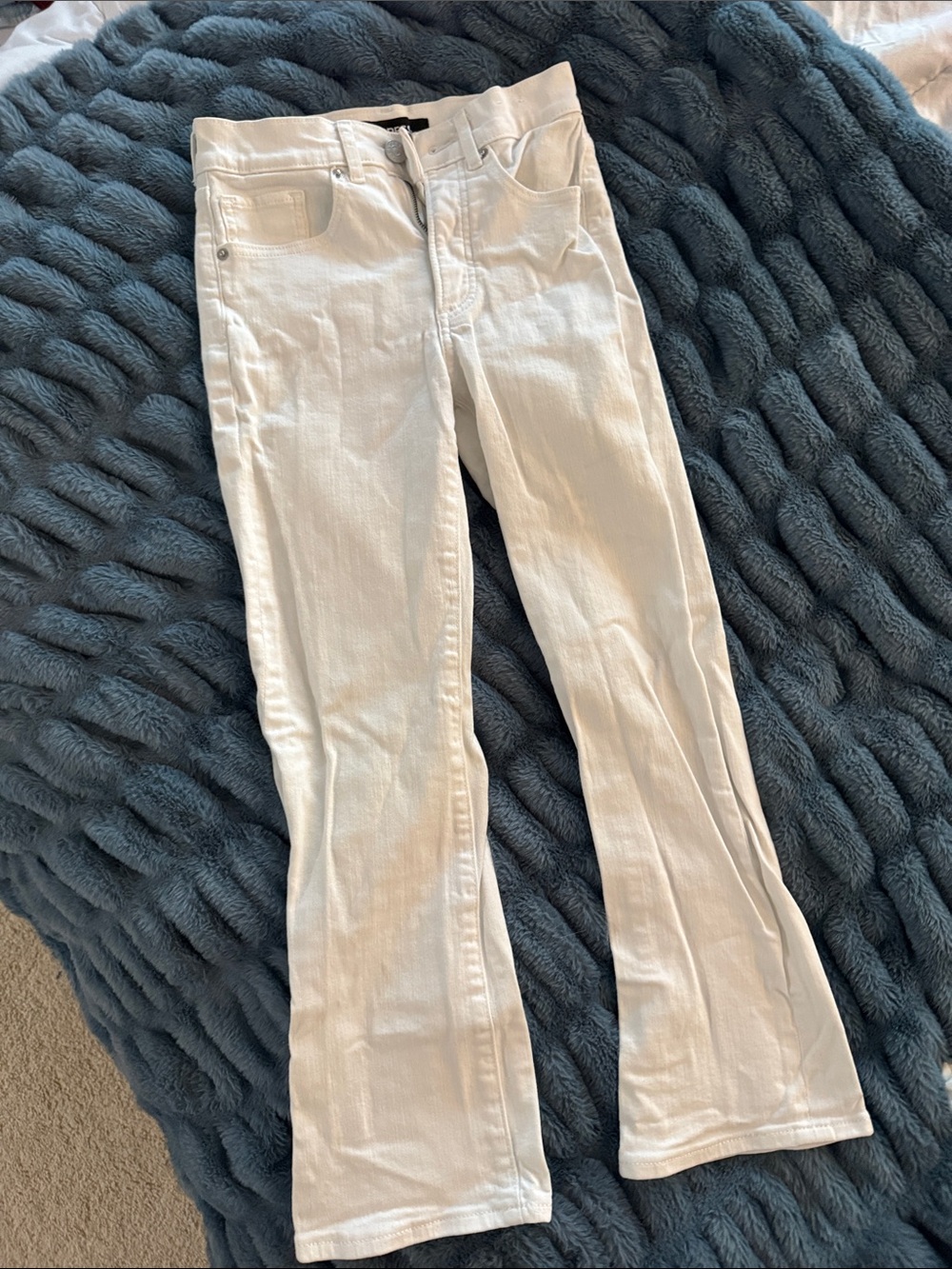 Women’s High Rise White Flare Jeans
